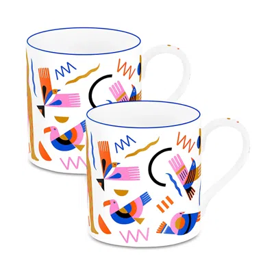 Richard Brendon Incantation Large Mug, Set Of 2 In Multicoloured