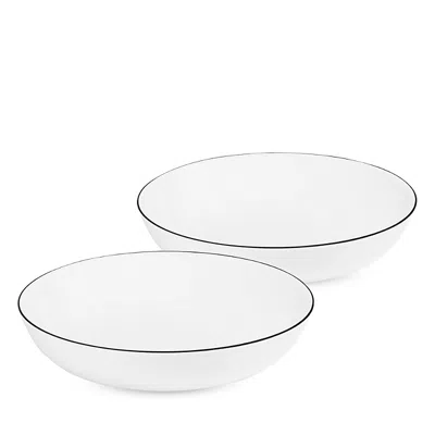 Richard Brendon Large Coupe Bowl, Set Of 2 In Black/white