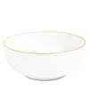 Richard Brendon Line Cereal Bowl In Gold/ White