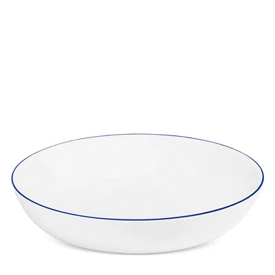 Richard Brendon Line Cobalt Large Bowl In White