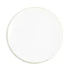 Richard Brendon Line Coupe Bread & Butter Plate In Gold/ White