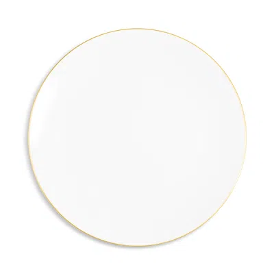 Richard Brendon Line Coupe Bread & Butter Plate In Gold/ White