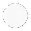 Richard Brendon Line Coupe Dinner Plate In Blue / White