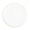 Richard Brendon Line Coupe Side Plate In Gold/ White