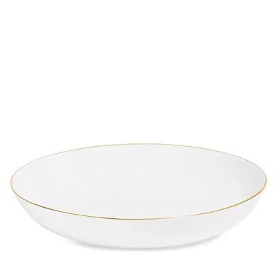 Richard Brendon Line Large Coupe Bowl In Gold/ White