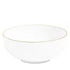 Richard Brendon Line Large Dip Bowl In Gold/ White