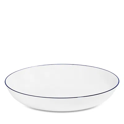 Richard Brendon Line Medium Coupe Bowl In Blue / White
