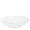 Richard Brendon Line Medium Coupe Bowl In Gold/ White