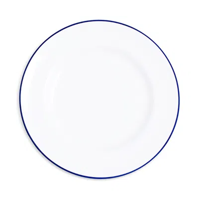 Richard Brendon Line Rimmed Bread & Butter Plate In Blue / White