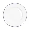 Richard Brendon Line Rimmed Side Plate In White