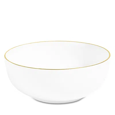 Richard Brendon Line Small Dip Bowl In Gold/ White