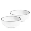 Richard Brendon Line Small Dip Bowl, Set Of 2 In Black/white