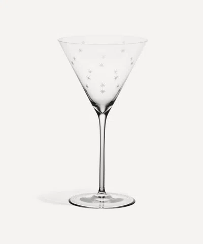Richard Brendon Star Cut Martini Glass Set Of 2