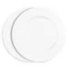 Richard Brendon White Rimmed Dinner Plate, Set Of 2 In White