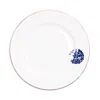 Richard Brendon Willow 22k Gold Rimmed Side Plate, Set Of 2 In Gold / Blue / White