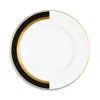 Richard Brendon Willow Rimmed Bread & Butter Plate In Gold/matte Black/white
