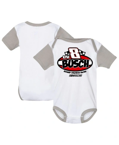 Richard Childress Racing Team Collection Baby Boys And Girls  White Kyle Busch Bodysuit
