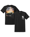 Richard Childress Racing Team Collection Men's Black Kyle Busch 8 Rebel Live Against The Grain T-shirt In Black