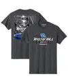 Richard Childress Racing Team Collection Men's Heather Charcoal Austin Hill Bennett Car T-shirt In Gray
