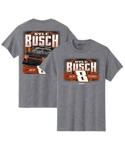 Richard Childress Racing Team Collection Men's Heather Gray Kyle Busch Cheddar's Car T-shirt