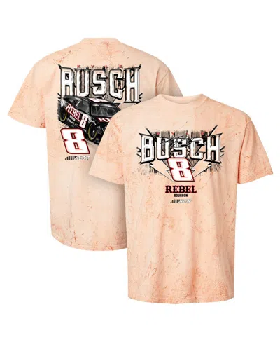 Richard Childress Racing Team Collection Men's Light Brown Kyle Busch Rebel Bourbon Car Tie-dye T-shirt In Neutral