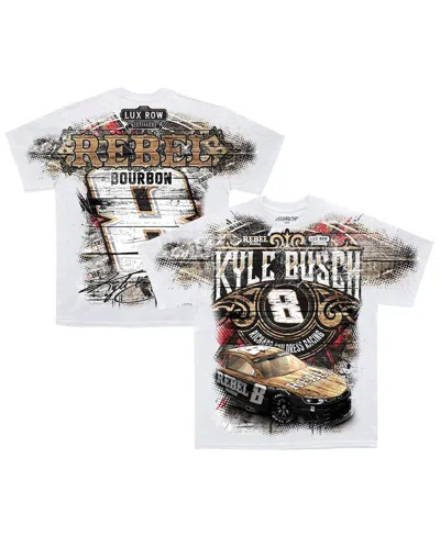 Richard Childress Racing Team Collection Men's White Kyle Busch 8 Rebel T-shirt