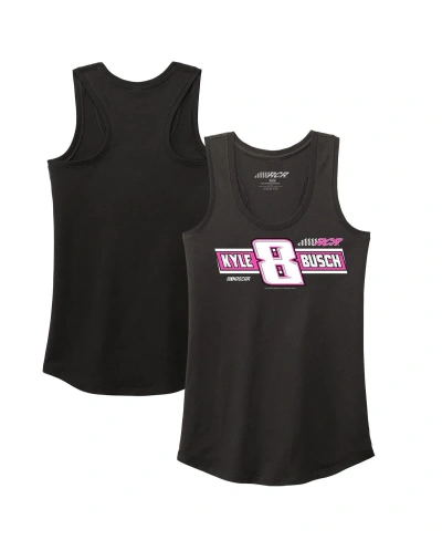 Richard Childress Racing Team Collection Women's  Black Kyle Busch Tri-blend Racer Back Tank Top