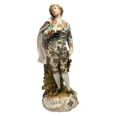 Pre-owned Richard Eckert & Co. Volksted -richard Eckert Porcelain Figurine In Brown