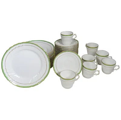 Pre-owned Richard Ginori 33-piece Gilt Demitasse Service In Gray