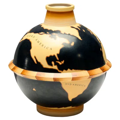Pre-owned Richard Ginori Gio Ponti Rare Model Le Mie Terre Vase Manufactured By Richard-ginori In Black