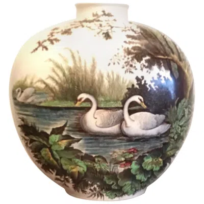 Pre-owned Richard Ginori Giovanni Gariboldi Vase Ceramic, 1950, Italy In Transparent