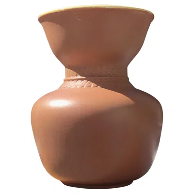 Pre-owned Richard Ginori Giovanni Gariboldi Vase Ceramic 1950:italy In Brown