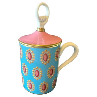 Pre-owned Richard Ginori Gucci Broche Hand And Ring Mug In Brown