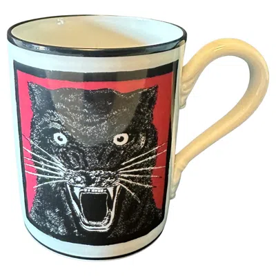 Pre-owned Richard Ginori Gucci Panther Mug In Sand