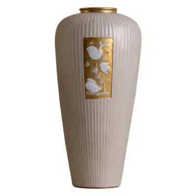 Pre-owned Richard Ginori Italian Ceramic Vase By Giovanni Gariboldi For  In Transparent