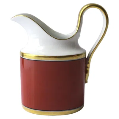 Pre-owned Richard Ginori Italian  Contessa Creamer Pitcher Porcelain, 1985 In Brown