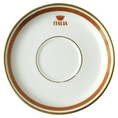 Pre-owned Richard Ginori Italian  Porcelain Dish Italia In Gray