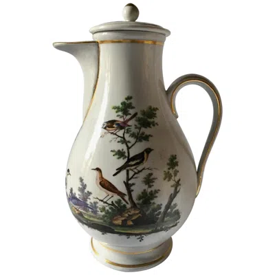 Pre-owned Richard Ginori Italy  Mid-18th Century Porcelain Coffee Pot In Gray