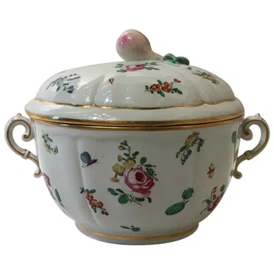 Pre-owned Richard Ginori Italy  Mid-19th Century Porcelain Covered In Gray