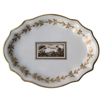 Pre-owned Richard Ginori Jewelry Dish Tray In Gray