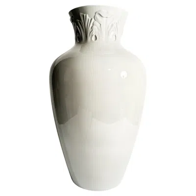 Pre-owned Richard Ginori Porcelain Vase By  Gray 'manifattura 1946' From The 1990s