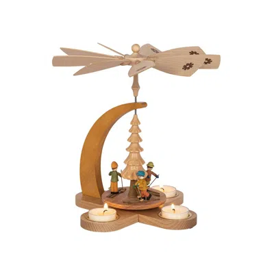 Richard Glaesser 15870 - Pyramid - Winter Children - 10.75"h X "w X "d