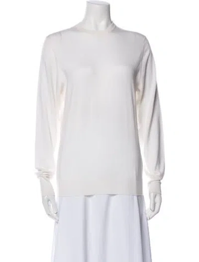 Pre-owned Richard Grand Cashmere Bateau Neckline Sweater In Neutral