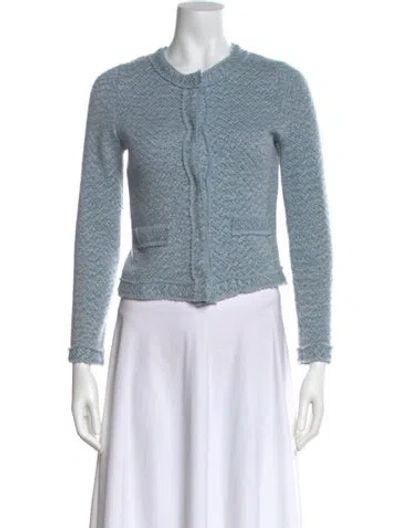 Pre-owned Richard Grand Cashmere Crew Neck Sweater In Blue