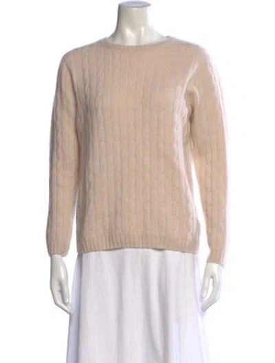 Pre-owned Richard Grand Cashmere Crew Neck Sweater In Neutrals