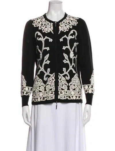Pre-owned Richard Grand Cashmere Printed Sweater In Black