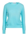 Richard Grand Woman Sweater Azure Size Xl Cashmere In Blue