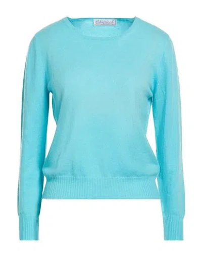Richard Grand Woman Sweater Azure Size Xl Cashmere In Blue