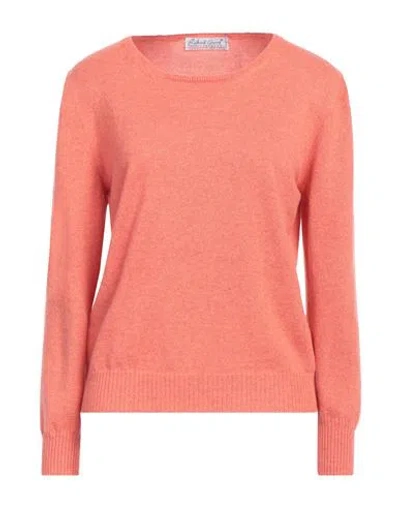Richard Grand Woman Sweater Tomato Red Size L Cashmere In Tomato Red