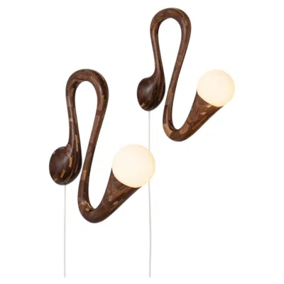 Pre-owned Richard Haining Stacked Sconce No.1 In Brown